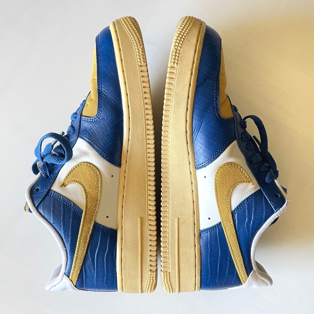 Nike Air Force 1 Low SP Undefeated 5 On It Blue Croc DM8462-400 8.5 Blue Yellow